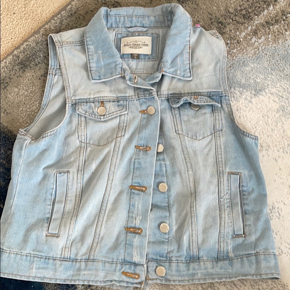 Ashley Vintage Charm Denim Vest